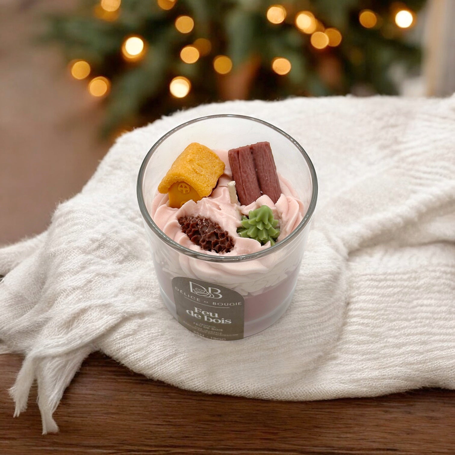 Bougie chantilly | Feu de bois