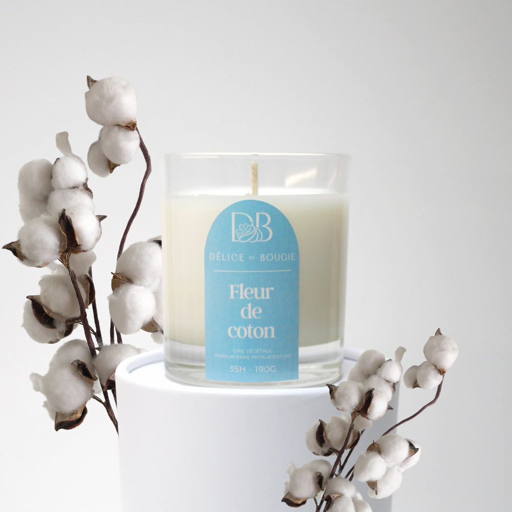 Bougie classique 190g | Fleur de coton