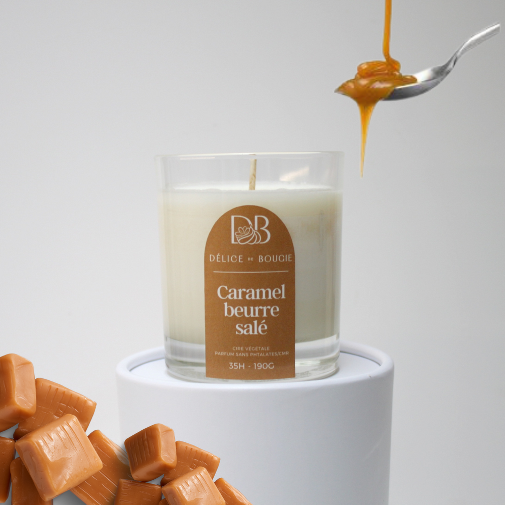 Bougie classique 190g | Caramel beurre salé