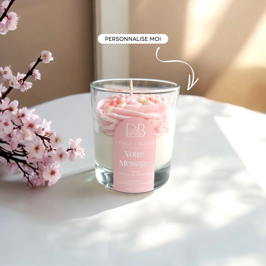 Personnalise moi | Bougie chantilly | Hanami
