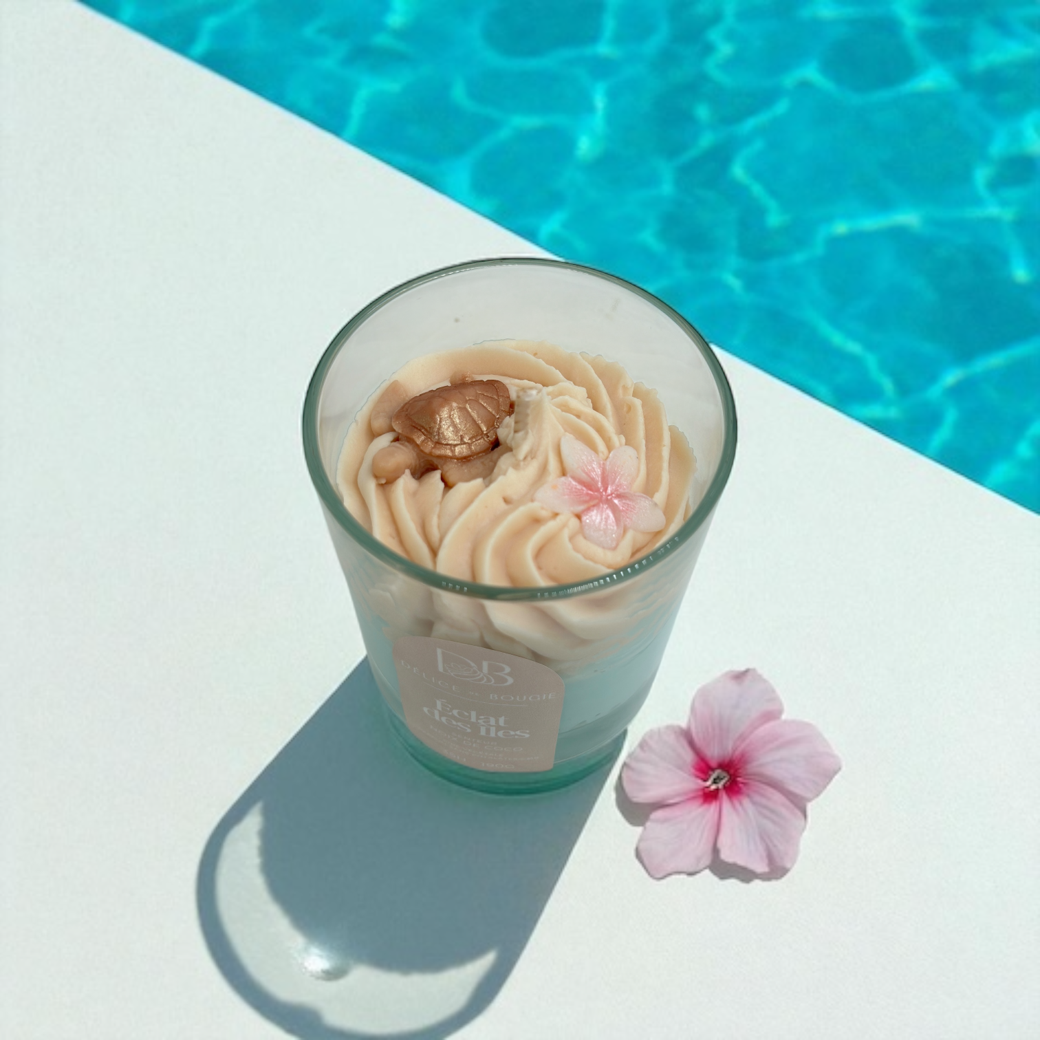Bougie chantilly | Éclat des îles | Noix de coco