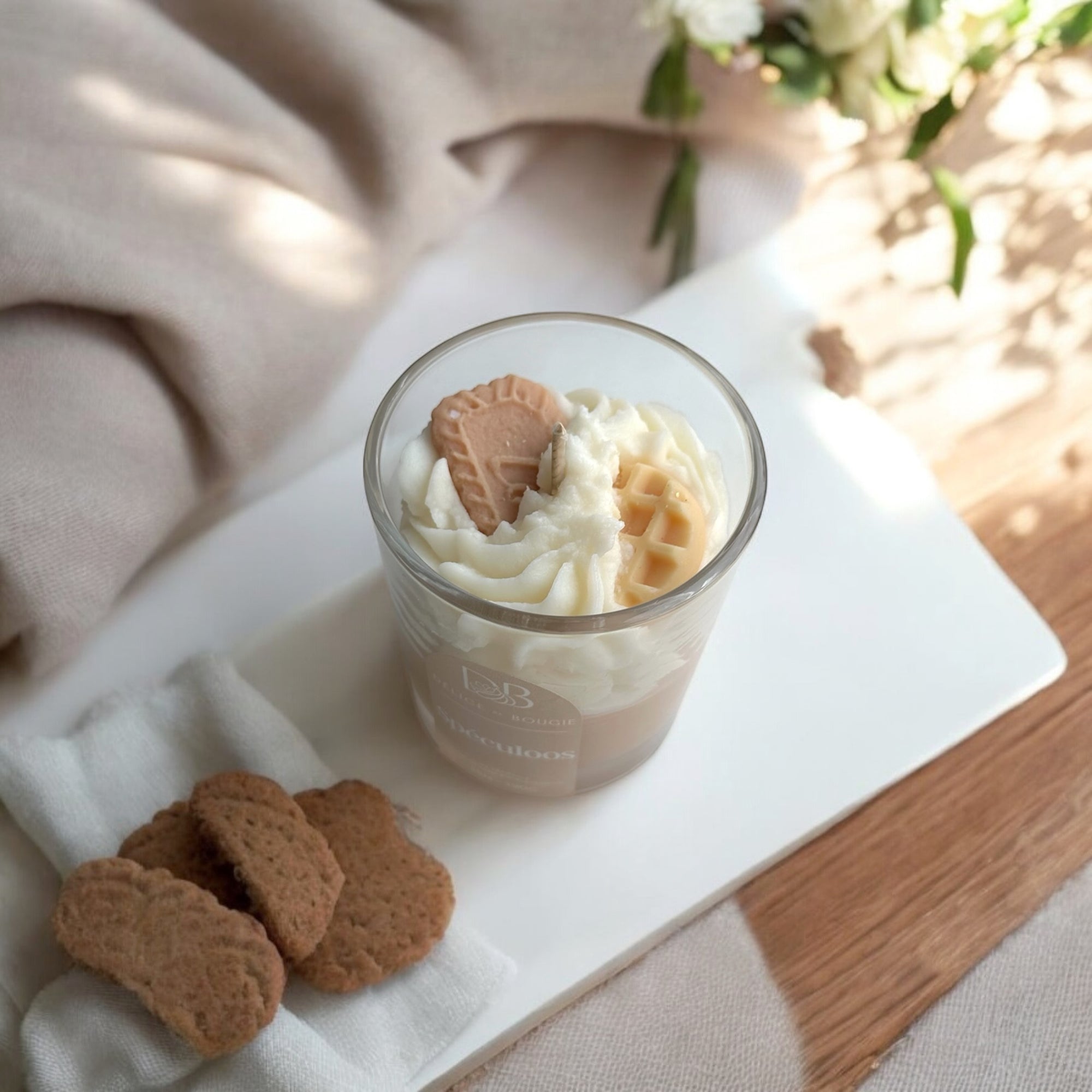 Personnalise moi | Bougie chantilly | Spéculoos