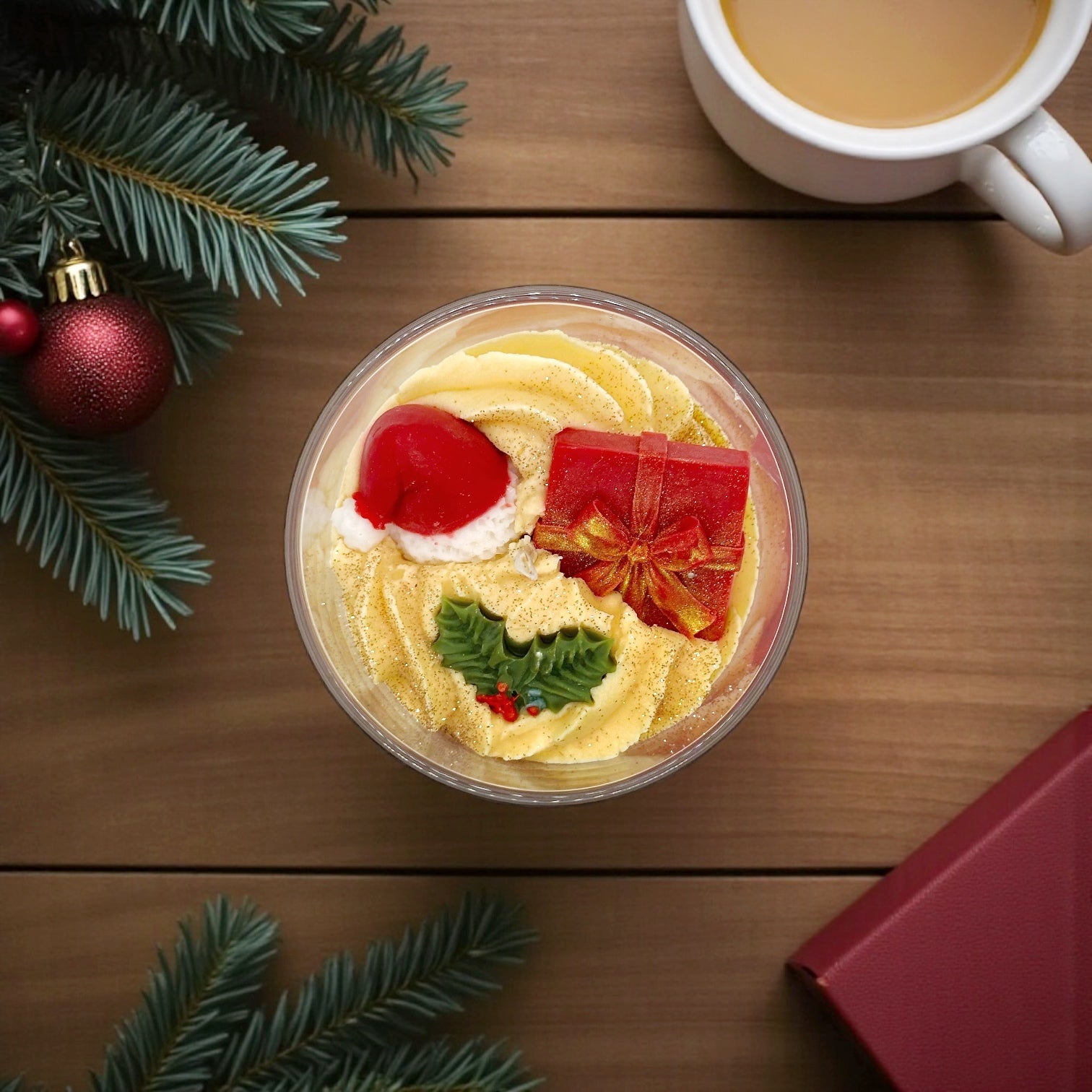 Bougie chantilly | Délice de Noël