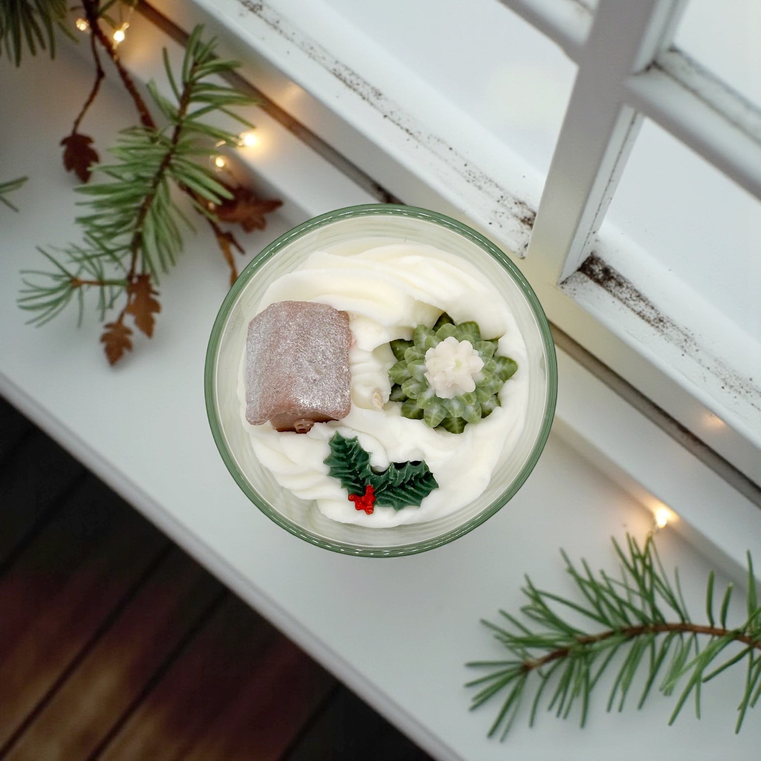 Bougie chantilly | Village enneigé