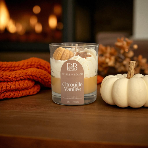 Bougie chantilly | Citrouille Vanillée