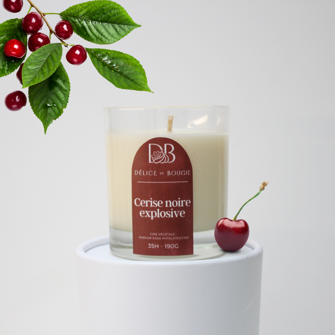 Bougie classique 190g | Cerise noire explosive