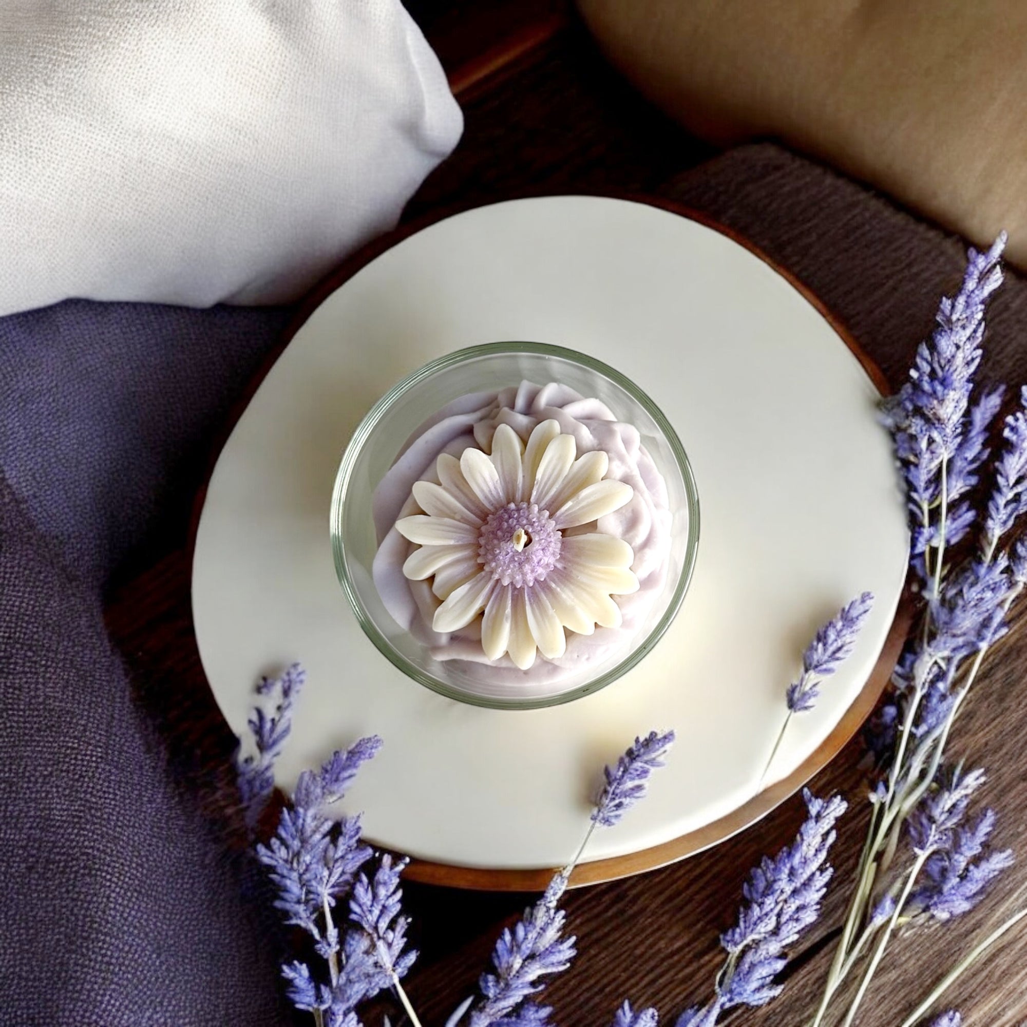 Bougie chantilly | Flower | Lavande