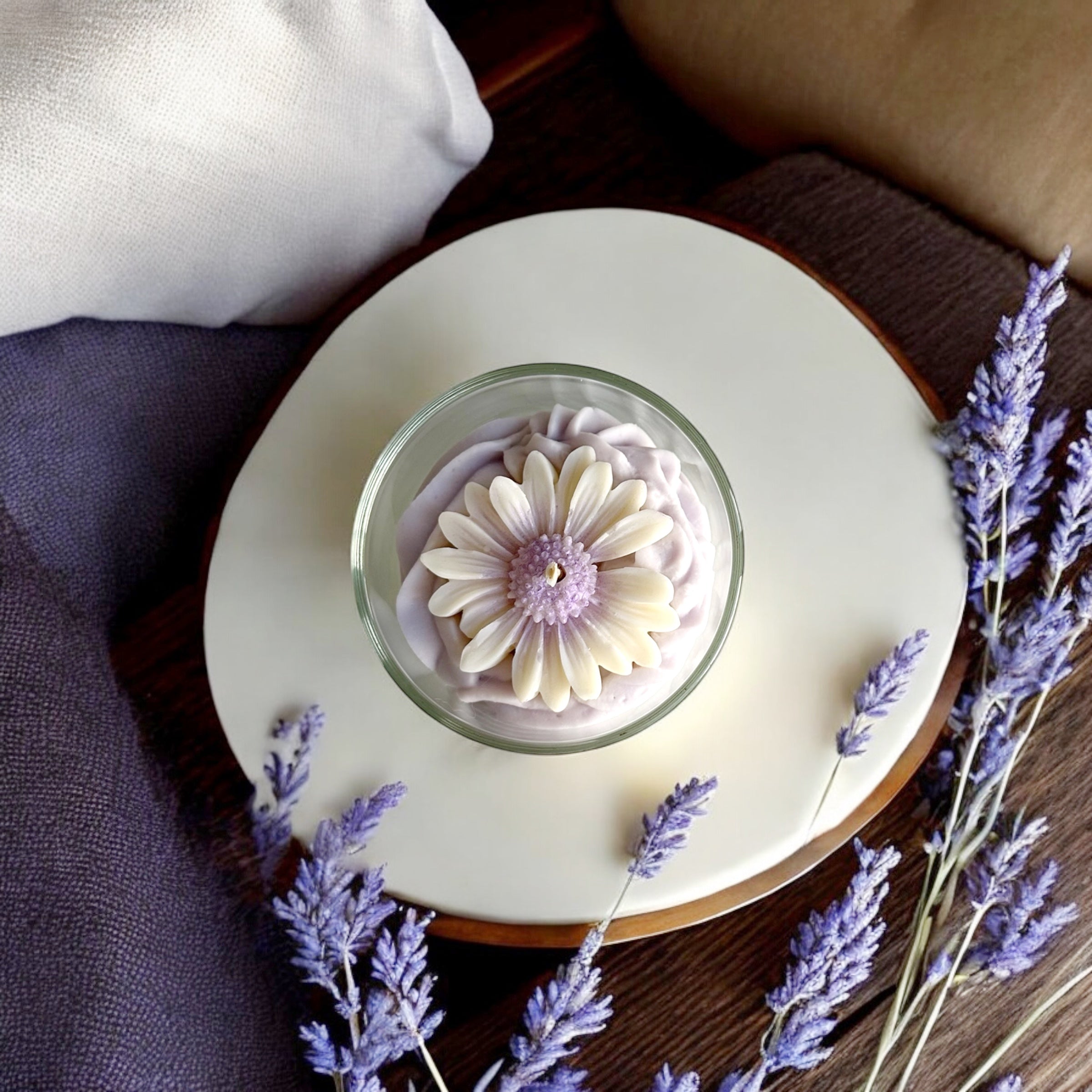 Bougie chantilly | Flower | Lavande