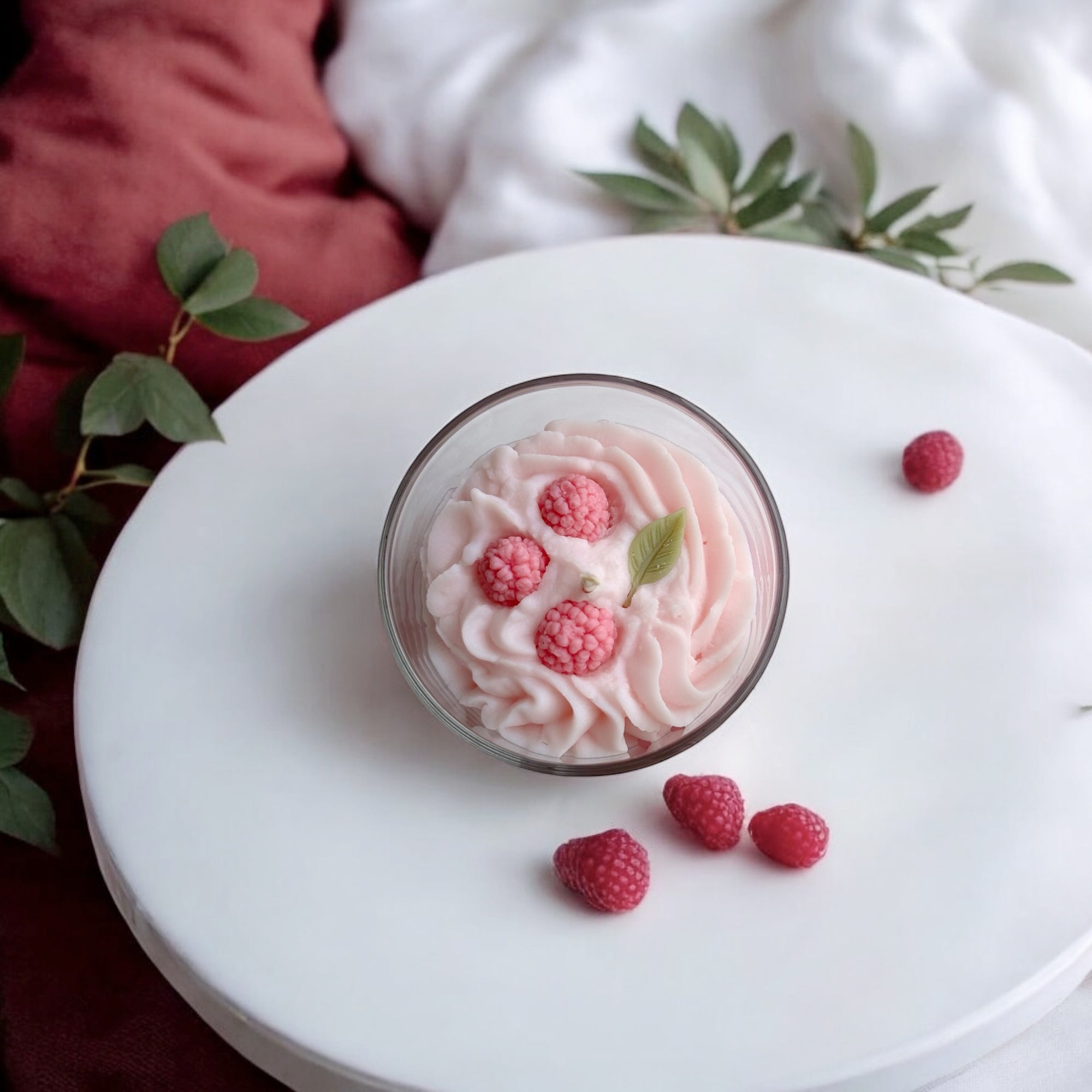 Bougie chantilly | Douceur de framboise