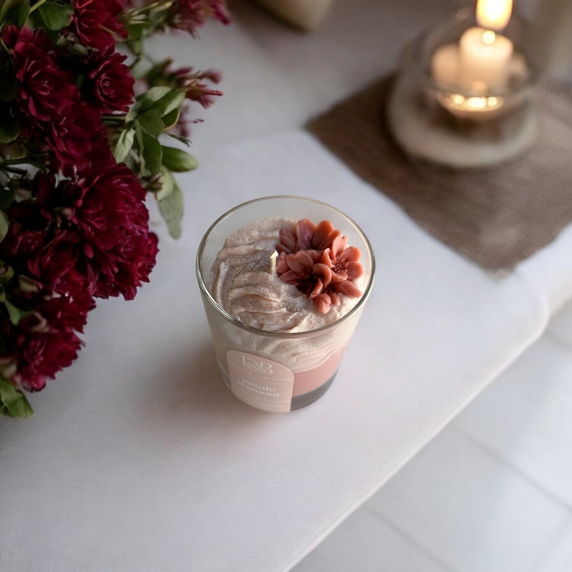 Bougie chantilly | Pétale d'amour