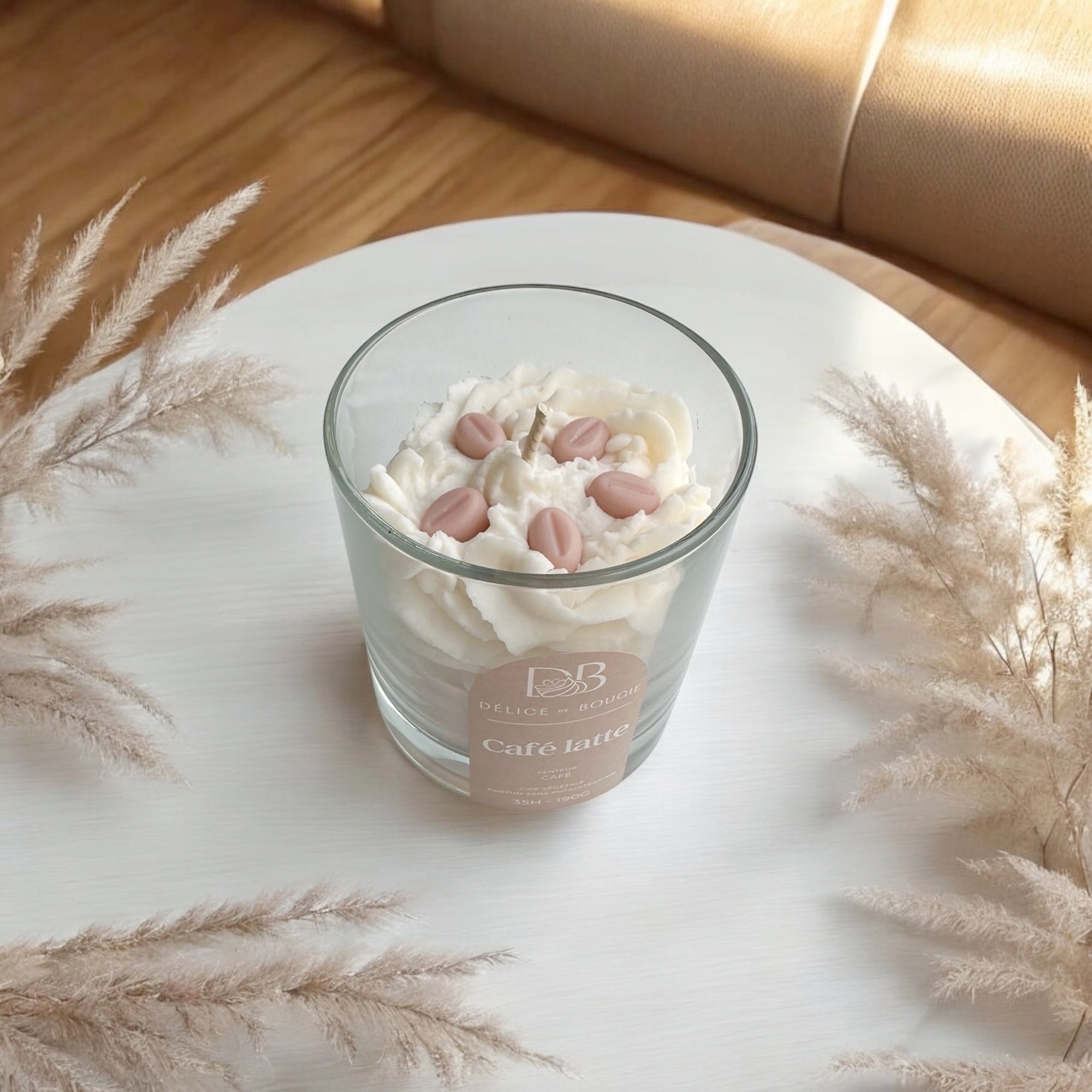 Personnalise moi | Bougie chantilly |  Café latte