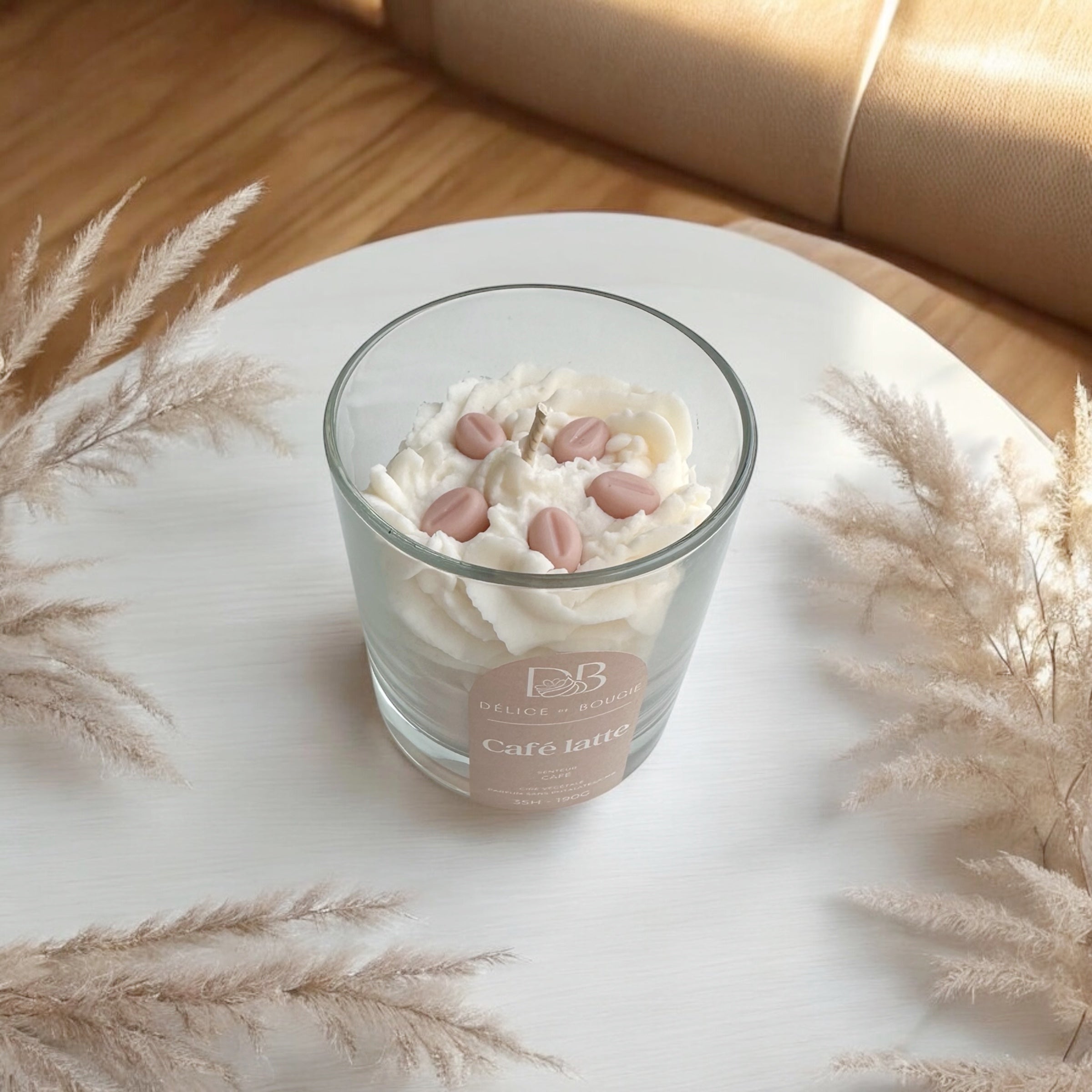 Bougie chantilly | Café latte