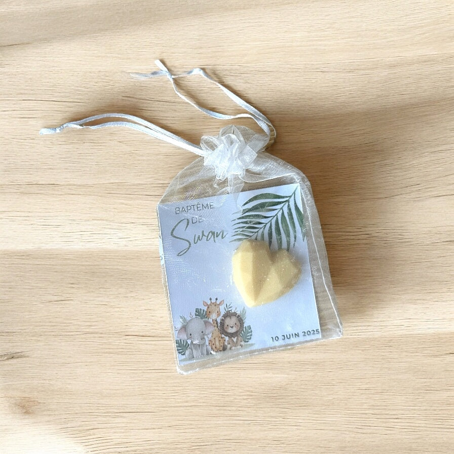 Carte personnalisée | Fondant cœur 10g