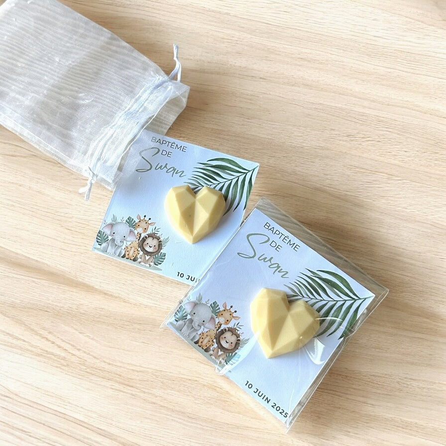 Carte personnalisée | Fondant cœur 10g