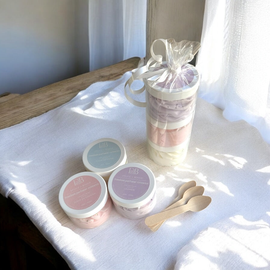 Trio de fondants parfumés crémeux