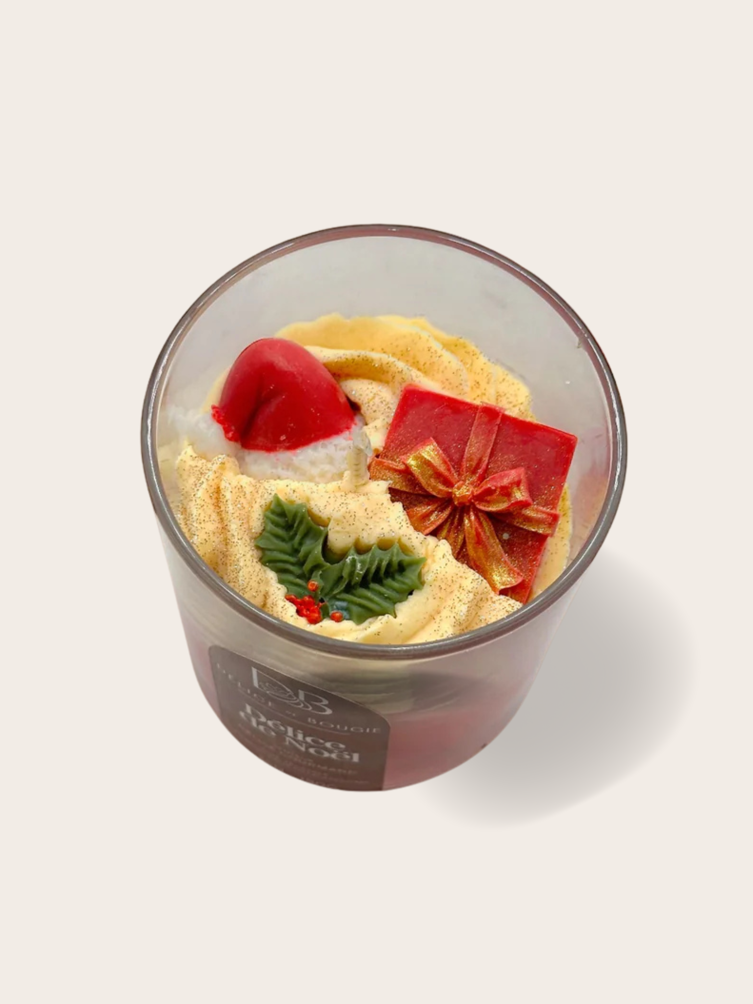 Bougie chantilly | Délice de Noël