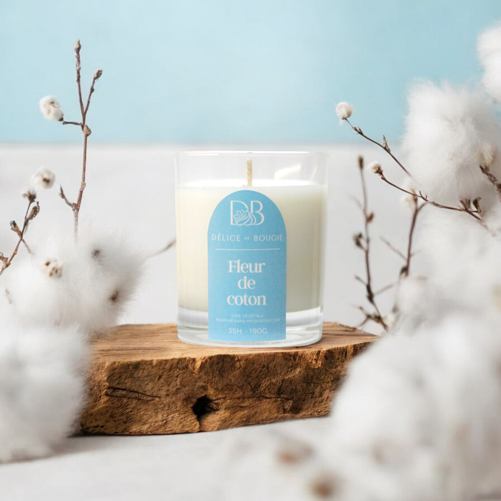 Bougie classique 190g | Fleur de coton