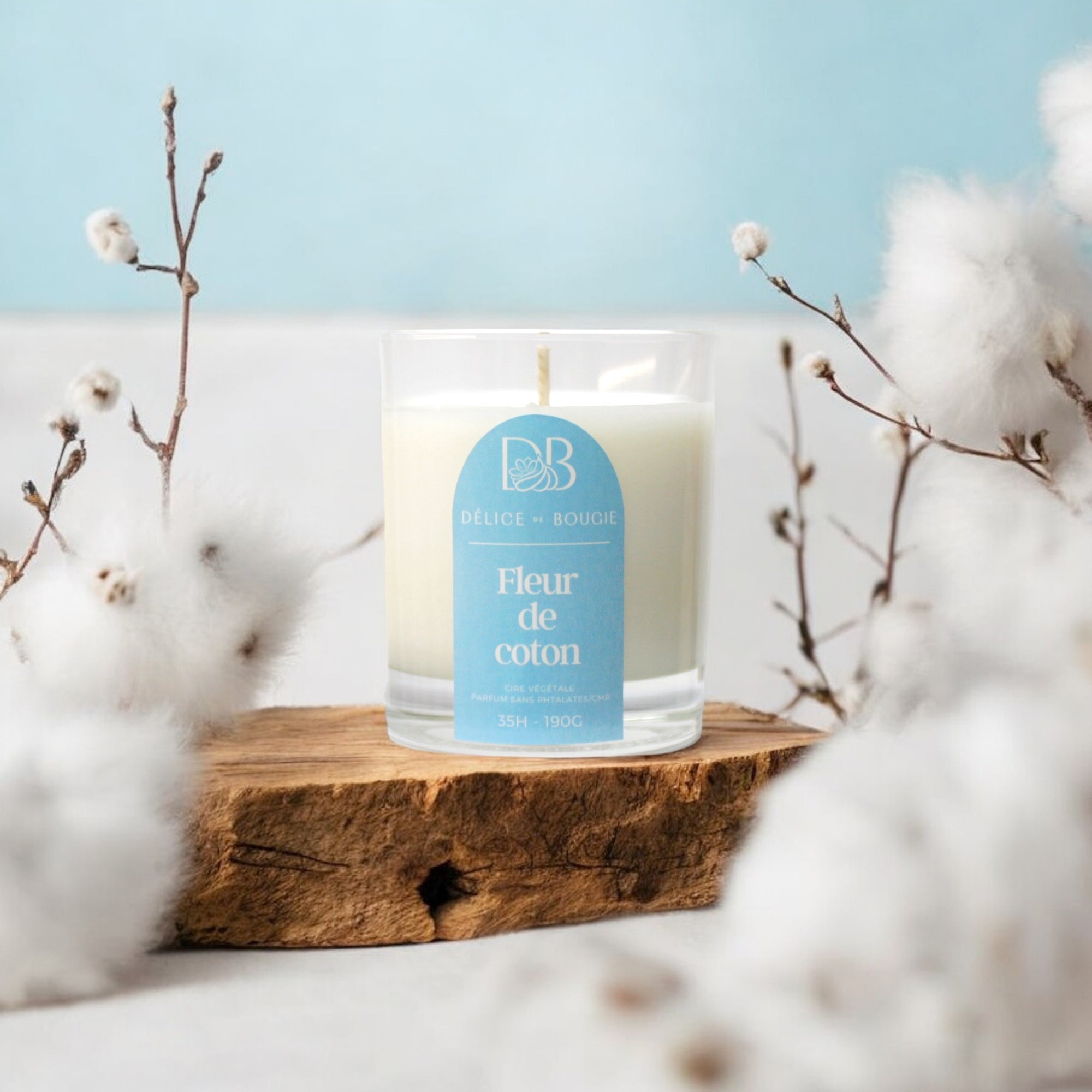 Bougie classique 190g | Fleur de coton