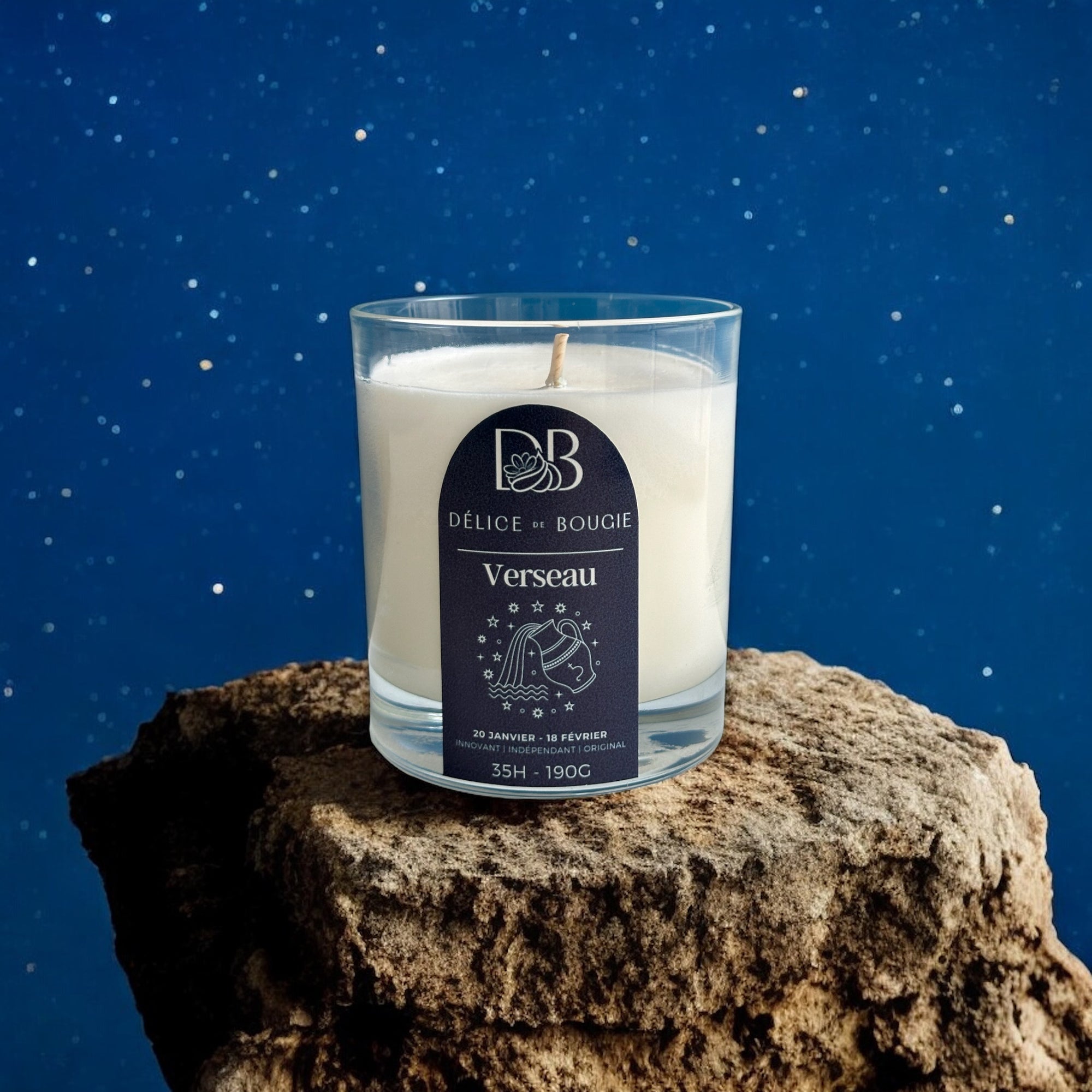Bougie bijou astrologie | Verseau