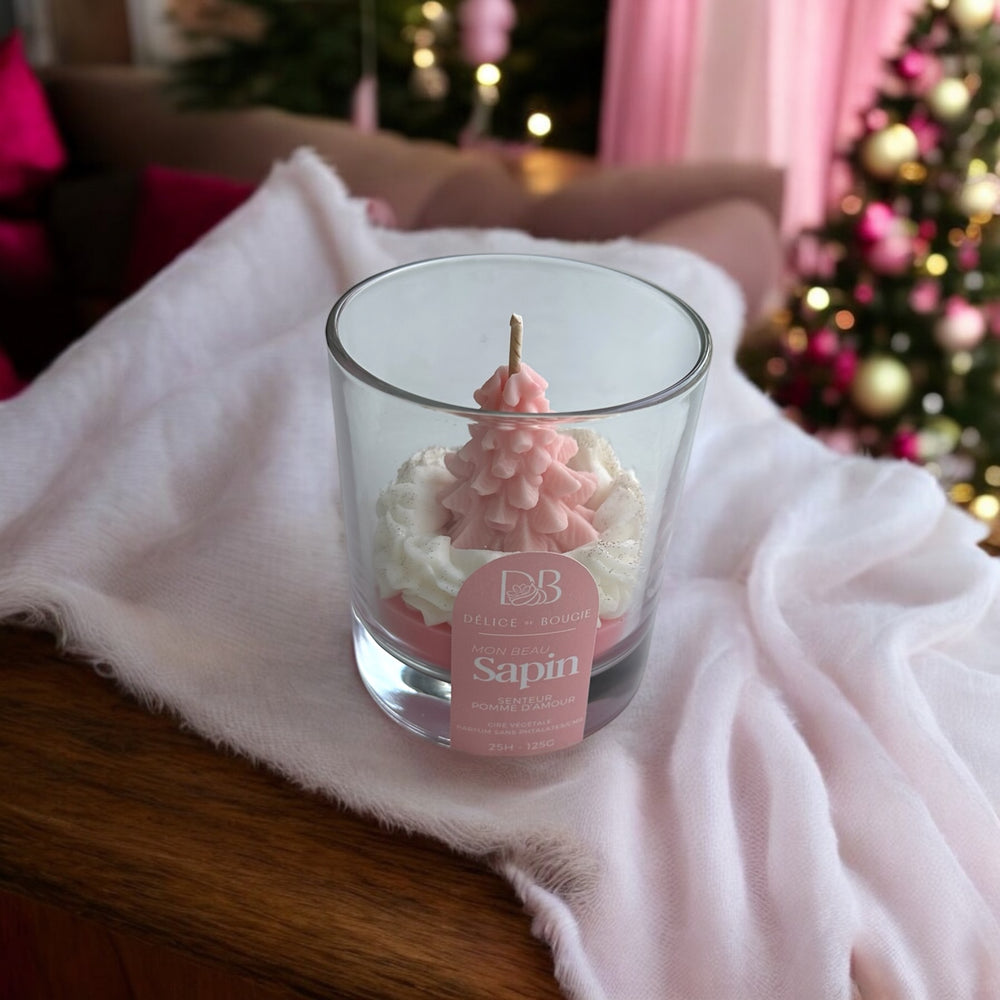 Bougie chantilly | Mon beau sapin | Pink edition