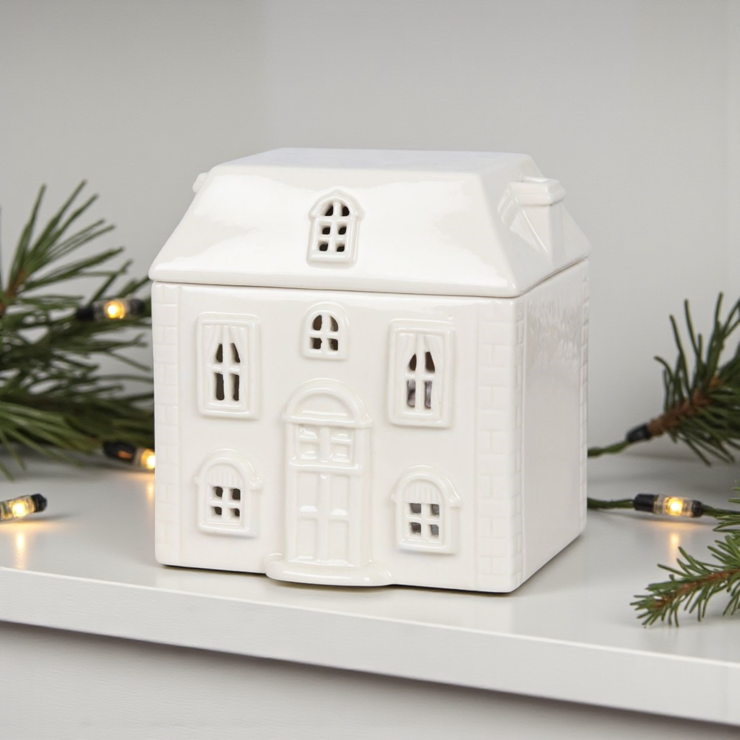 Brûle-parfum | Maison cosy | Blanc