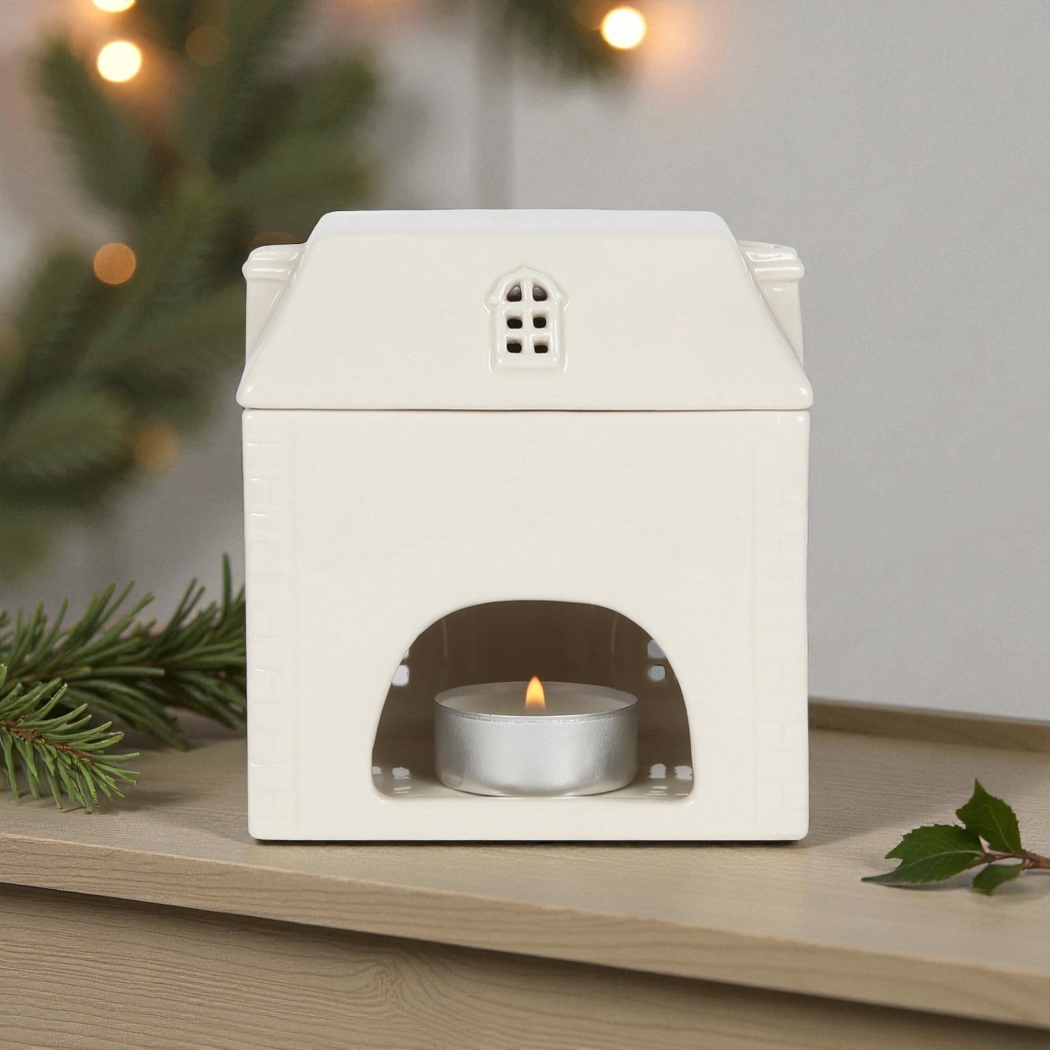 Brûle-parfum | Maison cosy | Blanc