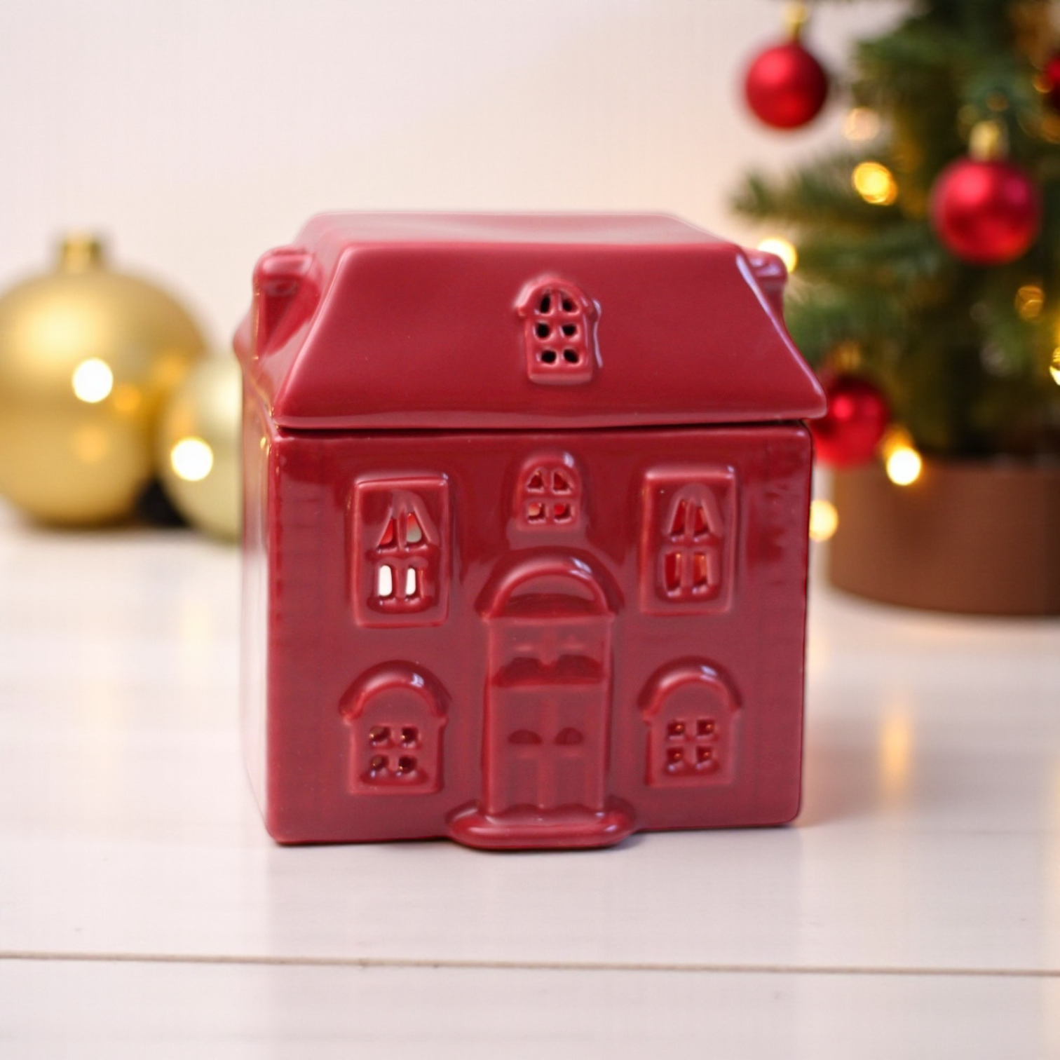 Brûle-parfum | Maison cosy | Rouge