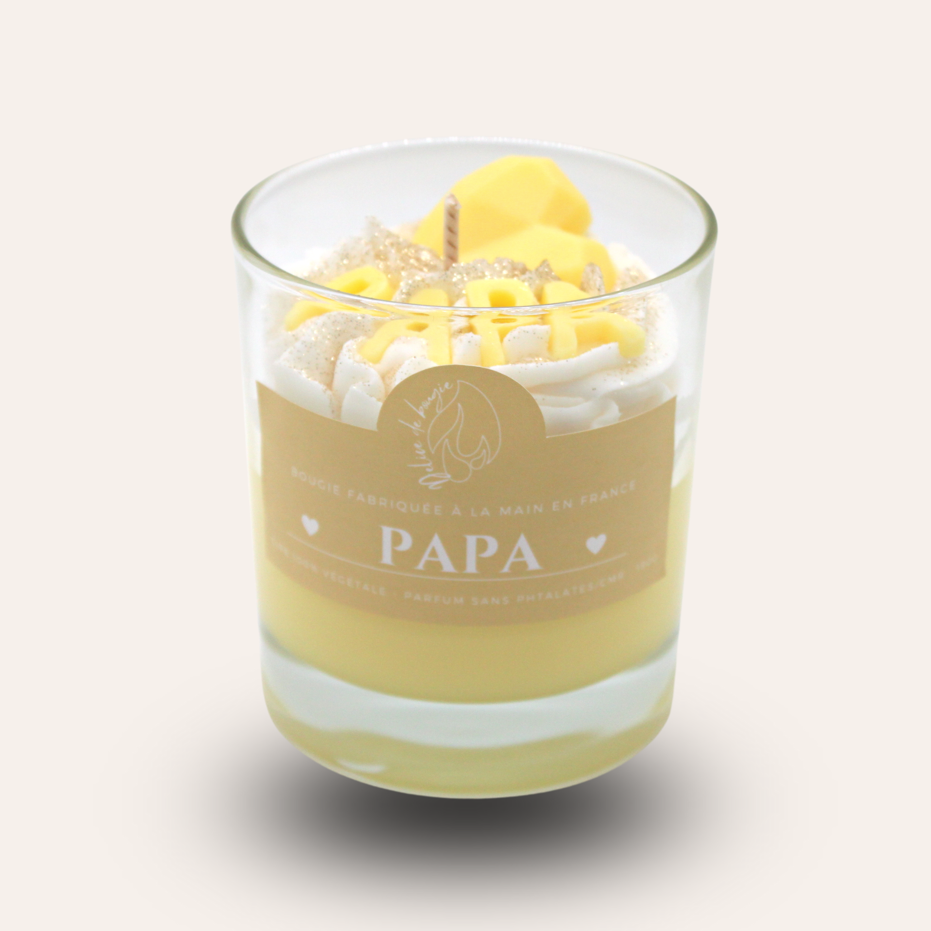 Bougie chantilly - Papa - Musc