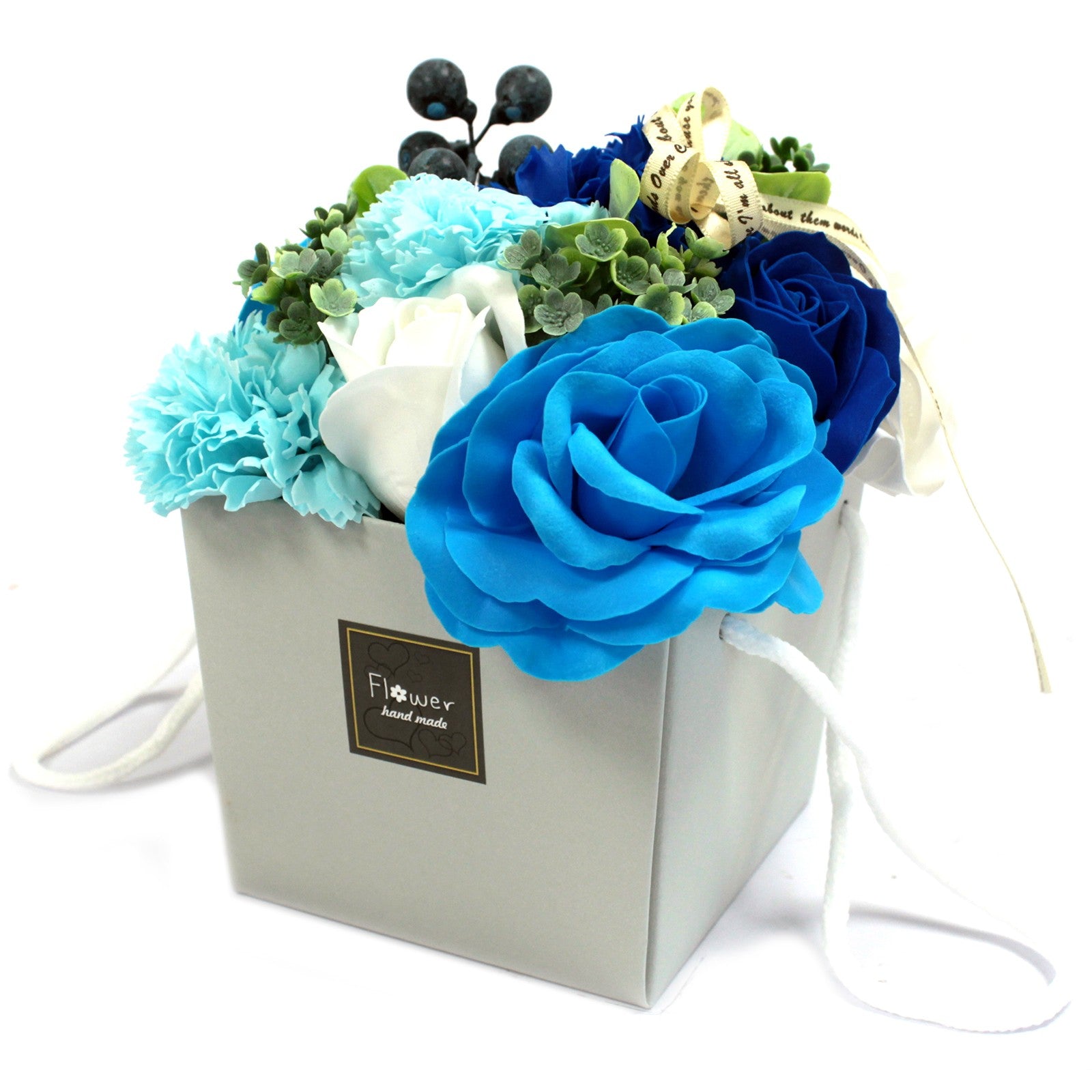 Bouquet de fleurs de Bain - Mariage bleu