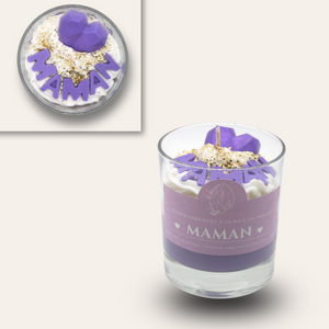 Bougie chantilly - Maman - Lavande